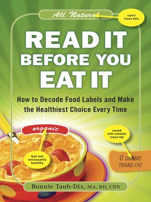 cover image of Read It Before You Eat It